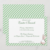 Grüne Elegante Osterfeier Einladung (Vorne/Hinten)
