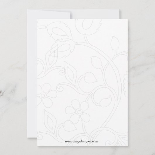 grüne elegante Party Einladung (Rückseite)