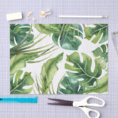 Grüne Elegante Tropical Summer Palm Blätter Chic Seidenpapier (Handwerk)