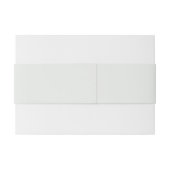 Grüne Elegante Wildblume Hochzeit Einladungsbanderole (Rückseitenbeispiel)