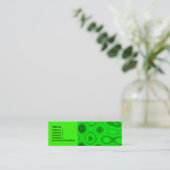 Grüne Elektrizität II - Vorlage Mini Visitenkarte (Stehend Vorderseite)