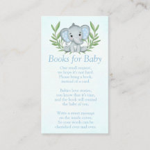 Grüne Elephant Boy Baby Shower Books für Baby