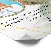 Grüne Eltern der Braut Vielen Dank für Ihr Geschen Poster (Ecke)