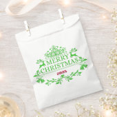 Grüne Emblem Weihnachtsgeschenktüte Geschenktütchen (Ausgeschnitten)