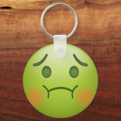 Grüne Emoji Schlüsselanhänger (Vorderseite)
