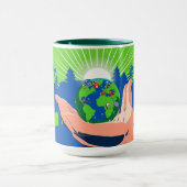 Grüne Energie für Planet Vibes Tasse (Zentrum)