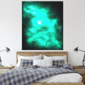 Grüne Energie Galaxie Kunstgepflegte Leinwand (Insitu (Schlafzimmer))