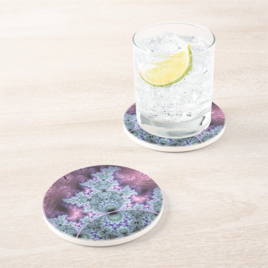 Grüne Energie Sandstein Untersetzer (Seite)