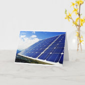 Grüne Energie-SolarPower Karte (Gelbe Blume)