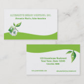 Grüne Energie Visitenkarte (Vorne/Hinten)