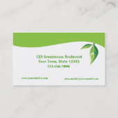 Grüne Energie Visitenkarte (Rückseite)