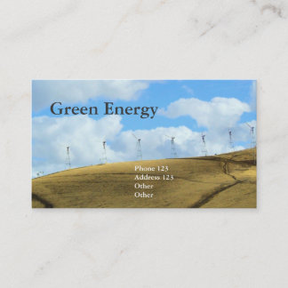 Grüne Energie Visitenkarte