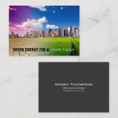 Grüne Energie-Visitenkarten Visitenkarte (Vorne/Hinten)