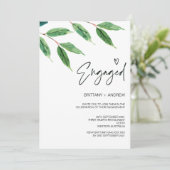 Grüne Engagement Partei Tropisch Einladung (Stehend Vorderseite)