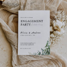 Grüne Engagement Party Hochzeit Einladung