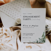 Grüne Engagement Party Hochzeit Einladung