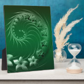 Grüne Entwurfs-Party-Schicksals-Feier Fotoplatte (Seite)