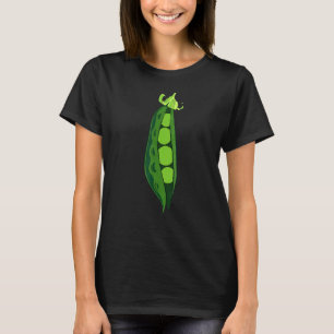 Grüne Erbse Pod Funny Gemüse Veggies Hallowe T-Shirt