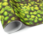 Grüne Erbsen Geschenkpapier (Rolleneckpunkt)