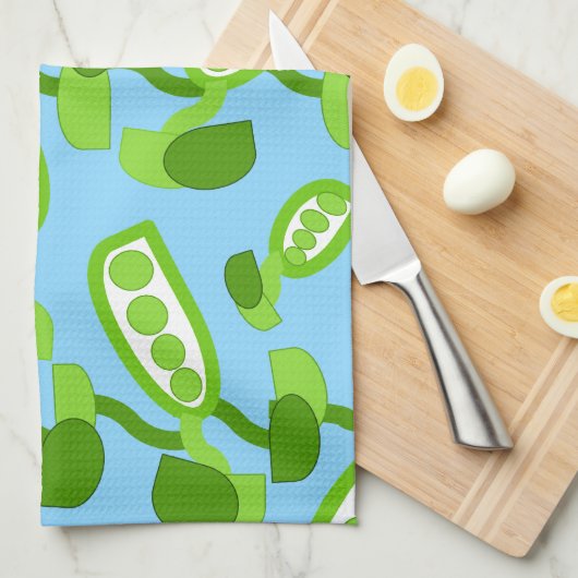 Grüne Erbsen Handtuch (Viertel Falte)