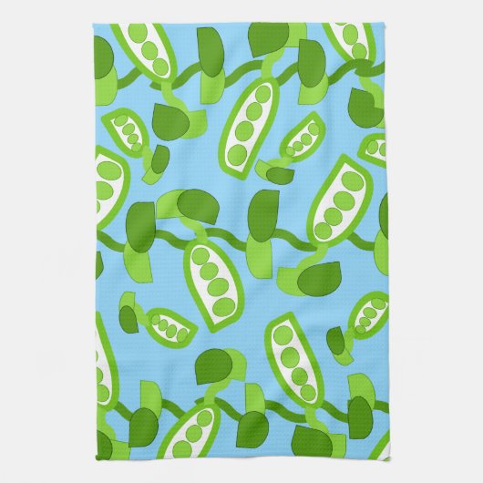 Grüne Erbsen Handtuch (Vertikal)