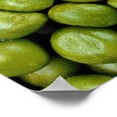 Grüne Erbsen Poster (Ecke)
