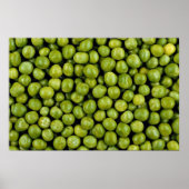 Grüne Erbsen Poster (Vorne)