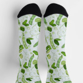 Grüne Erbsen Socken (Oben)