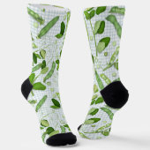 Grüne Erbsen Socken (Gewinkelt)