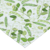 Grüne Erbsen-Tischdecke Tischdecke (Schrägansicht)