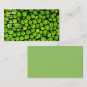 Grüne Erbsen Visitenkarte (Vorne/Hinten)