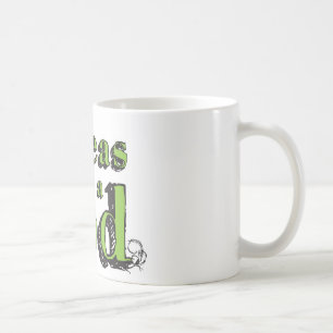 Grüne Erbsen Zeichnend Gemüse Art 2 Erbsen in eine Kaffeetasse