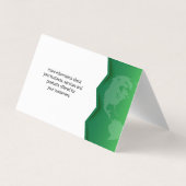 Grüne Erde | Baumsymbol Visitenkarten (Rückseite)