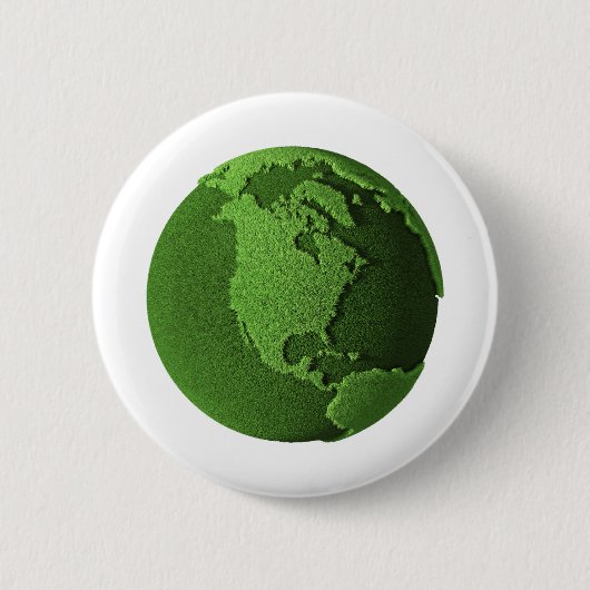 Grüne Erde Button (Vorderseite)