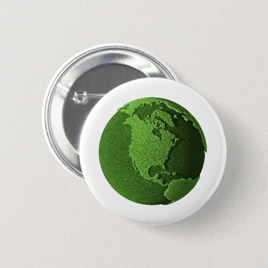 Grüne Erde Button (Vorne & Hinten)