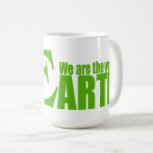 Grüne Erde Kaffeetasse (VorderseiteRechts)