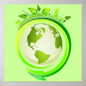 Grüne Erde Poster (Vorne)