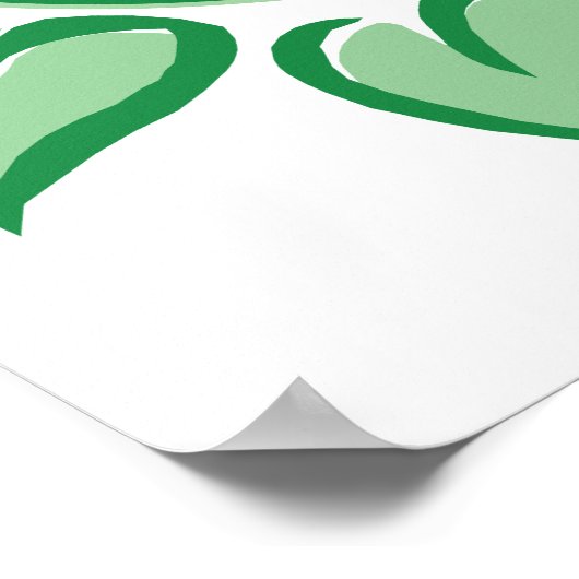 Grüne Erde Poster (Ecke)