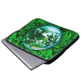 Grüne Erde - Umweltbewusstsein Laptopschutzhülle (Vorne Knopf)