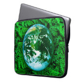 Grüne Erde - Umweltbewusstsein Laptopschutzhülle (Vorderseite Links)
