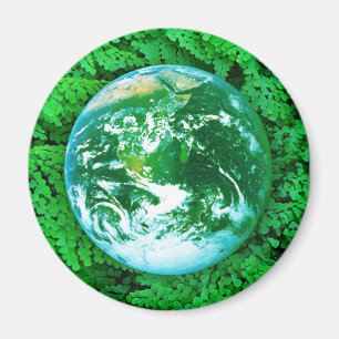 Grüne Erde - Umweltbewusstsein Magnet