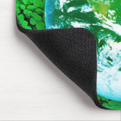 Grüne Erde - Umweltbewusstsein Mousepad (Ecke)