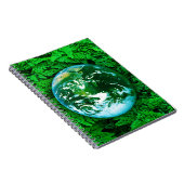 Grüne Erde - Umweltbewusstsein Notizblock (Rechte Seite)