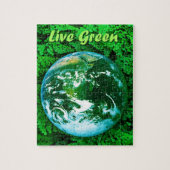 Grüne Erde - Umweltbewusstsein Puzzle (Vertikal)