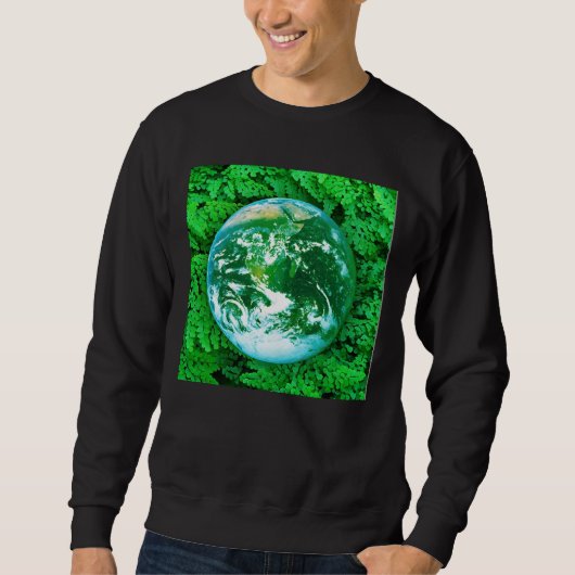 Grüne Erde - Umweltbewusstsein Sweatshirt (Vorderseite)