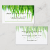 Grüne Erdfreundliche Landschaftsgestaltung Visitenkarte (Vorne/Hinten)