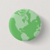 Grüne Erdknopf Button (Vorderseite)