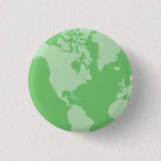 Grüne Erdknopf Button (Vorderseite)