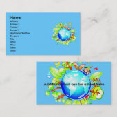 Grüne Erdökologische Geschäfts-Karte Visitenkarte (Vorne/Hinten)