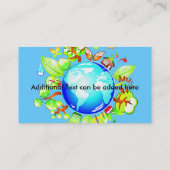 Grüne Erdökologische Geschäfts-Karte Visitenkarte (Rückseite)